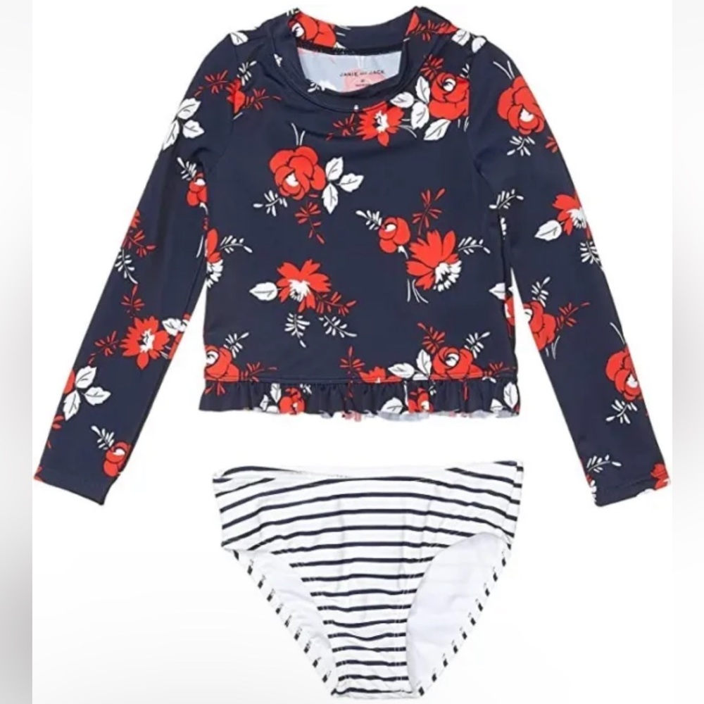 EUC size 6 Janie and Jack Rashguard 2 pc Swimsuit!